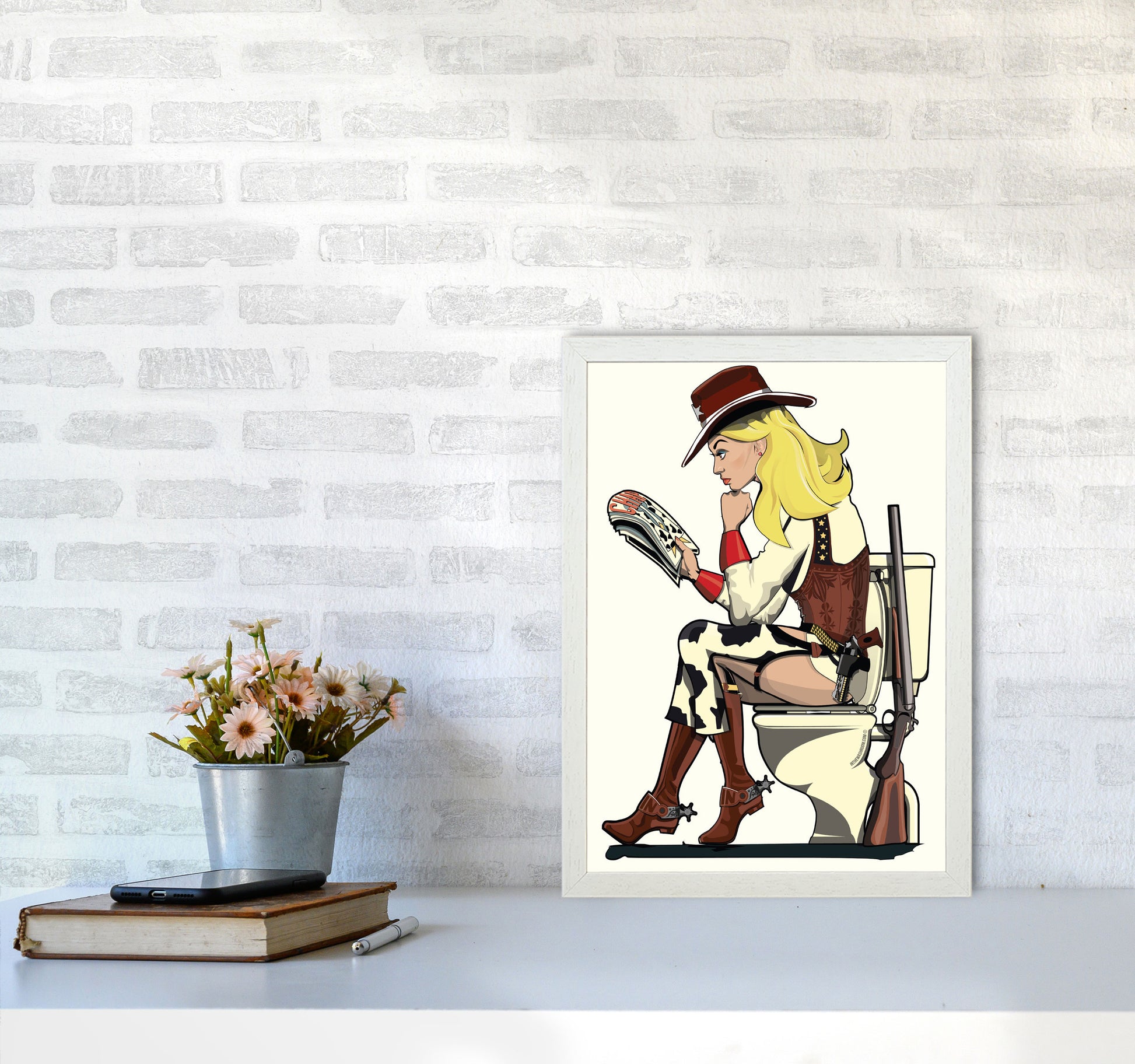 Cowgirl by Wyatt9 A3 Oak Frame