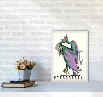 Flying Dino by Wyatt9 A3 Oak Frame