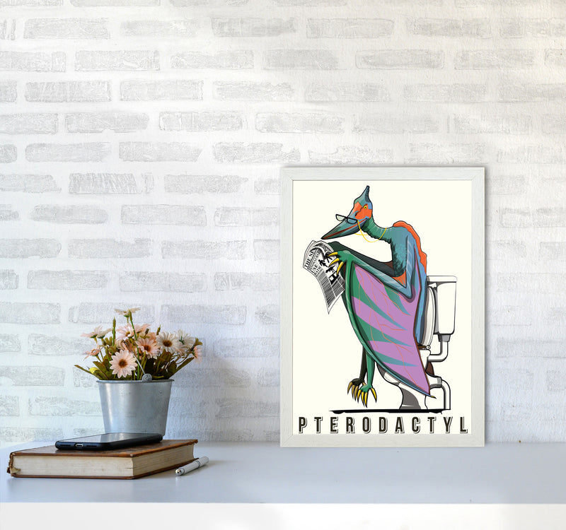 Flying Dino by Wyatt9 A3 Oak Frame