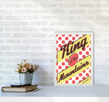 KOTM Cycling Print Red by Wyatt9 A3 Oak Frame