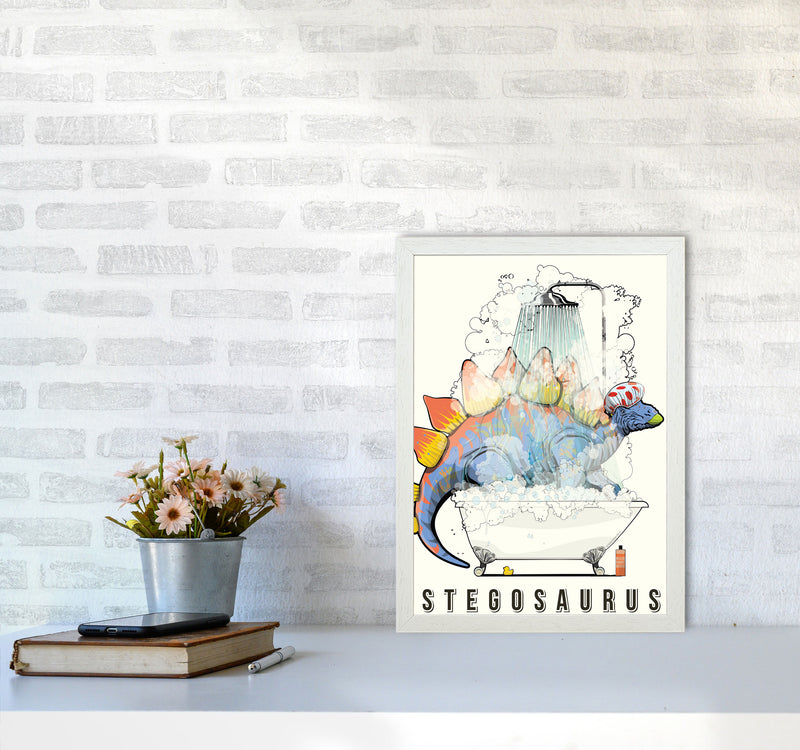 Steg Bathroom Print by Wyatt9 A3 Oak Frame