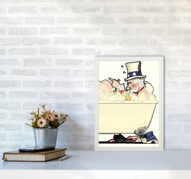 Uncle Sam Bath by Wyatt9 A3 Oak Frame