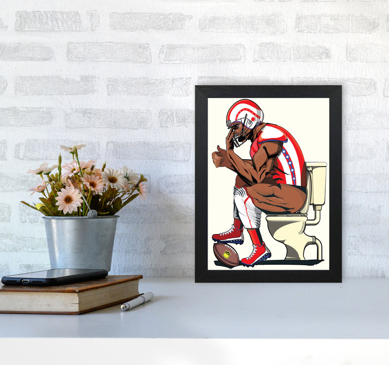 American Football by Wyatt9 A4 White Frame