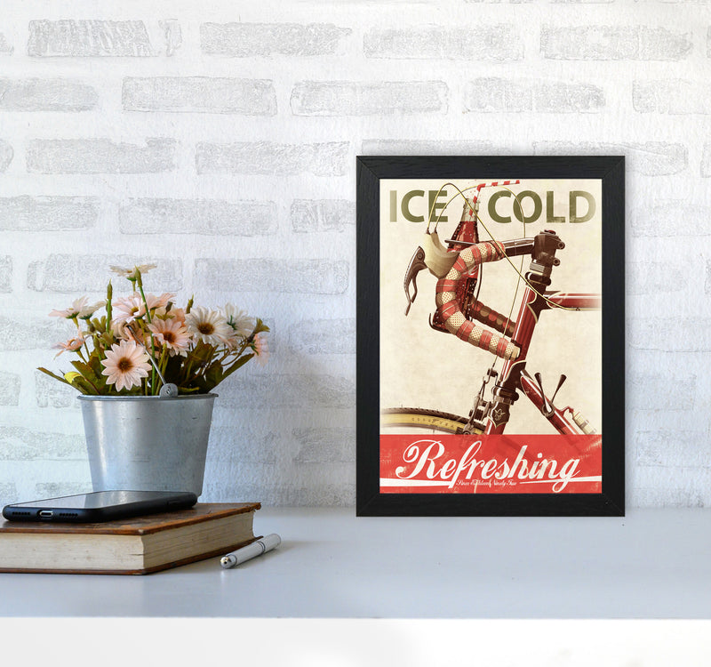 Cola Bike Cycling Art Print by Wyatt9 A4 White Frame