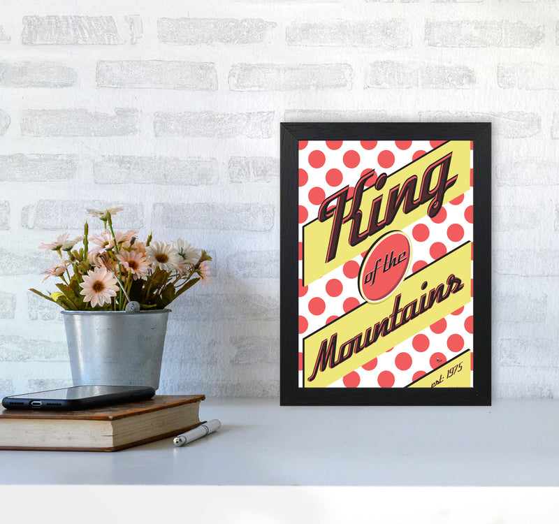 KOTM Cycling Print Red by Wyatt9 A4 White Frame