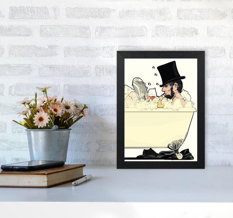 Lincoln Bath by Wyatt9 A4 White Frame