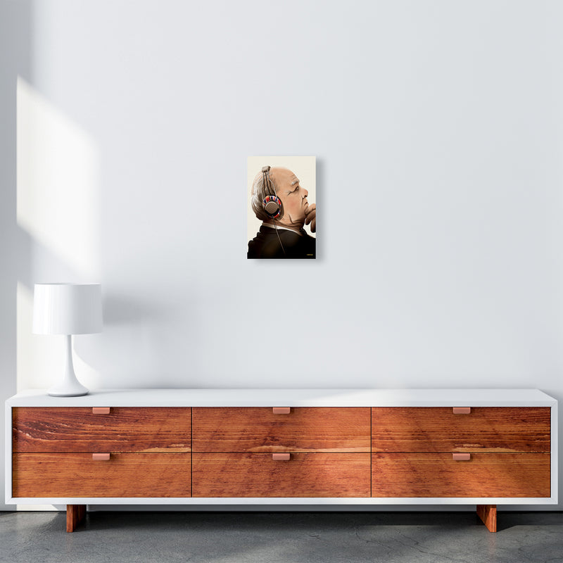 Churchill Headphones by Wyatt9 A4 Canvas