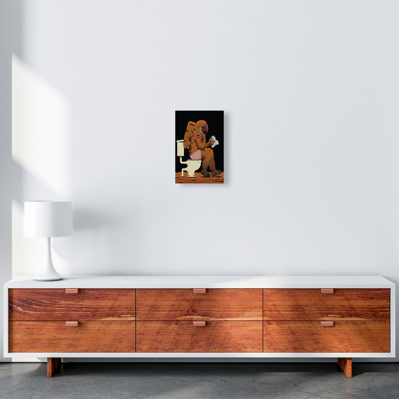 Mars on Loo by Wyatt9 A4 Canvas