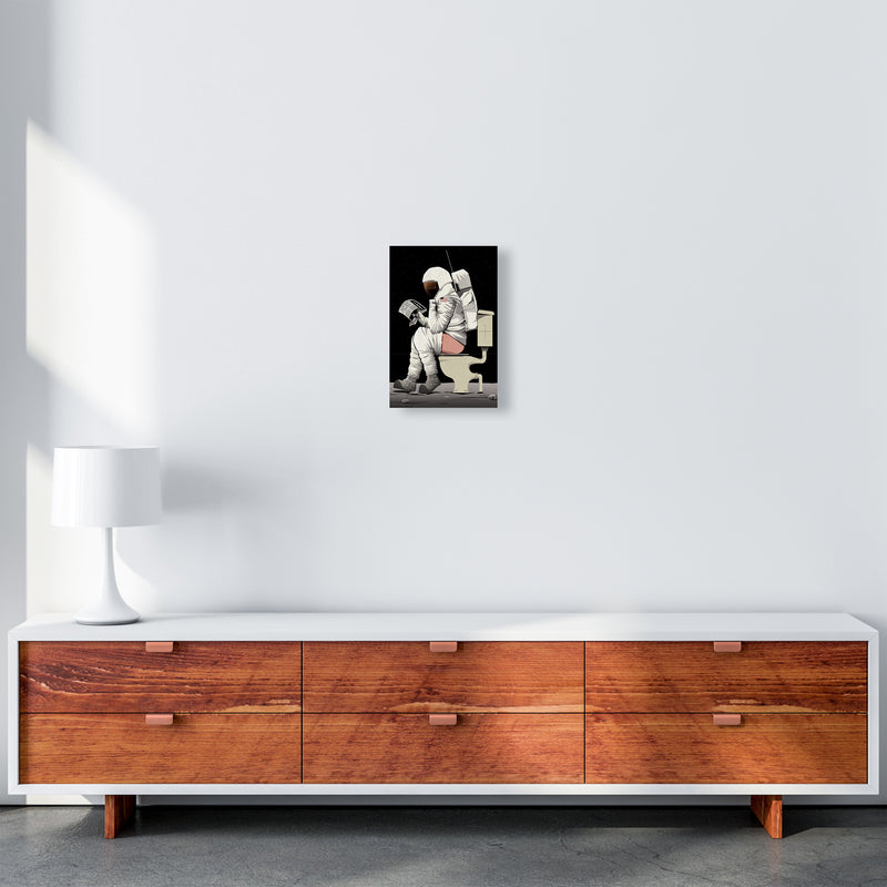 Moon on Loo by Wyatt9 A4 Canvas