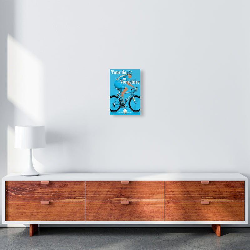 Tour De Yorkshire 2018 Blue by Wyatt9 A4 Canvas