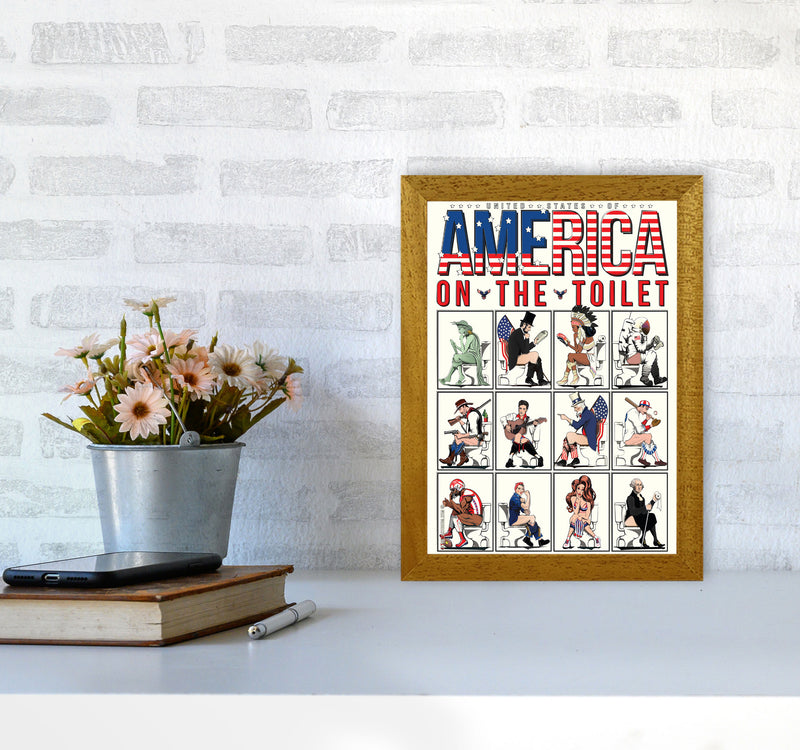 America on the Toilet by Wyatt9 A4 Print Only