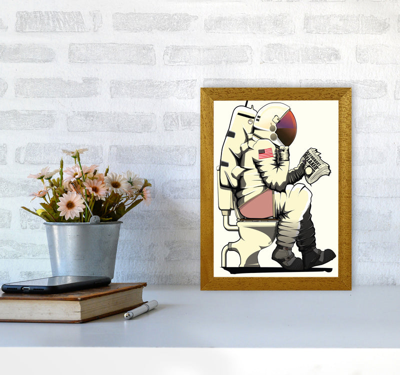 Astronaut Loo Art Print by Wyatt9 A4 Print Only