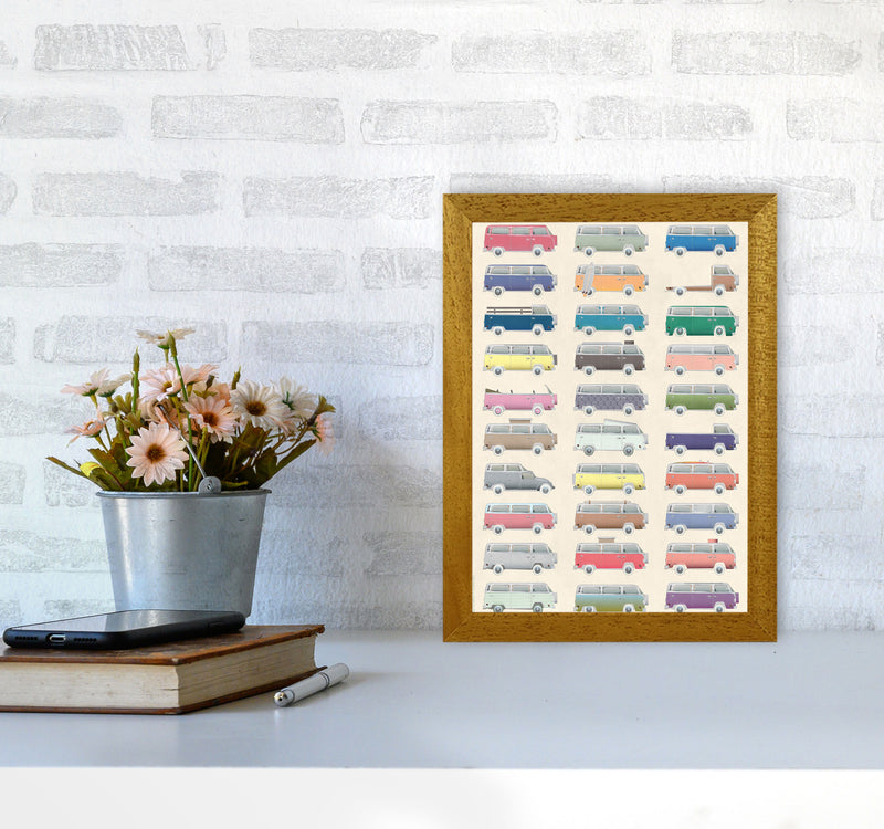Camper Vintage Print by Wyatt9 A4 Print Only