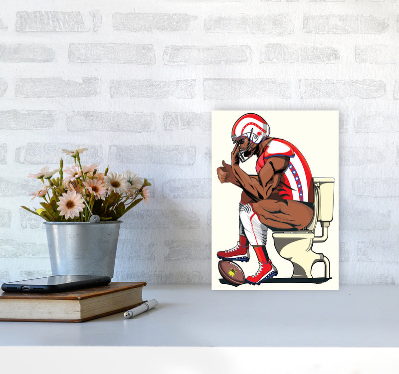 American Football by Wyatt9 A4 Black Frame