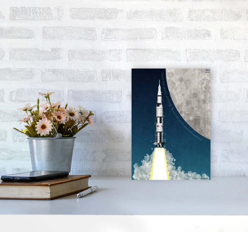 Apollo Art Print by Wyatt9 A4 Black Frame