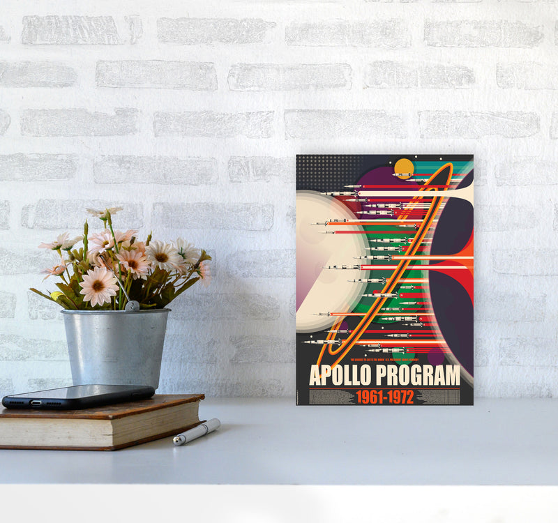 Apollo Program Art Print by Wyatt9 A4 Black Frame