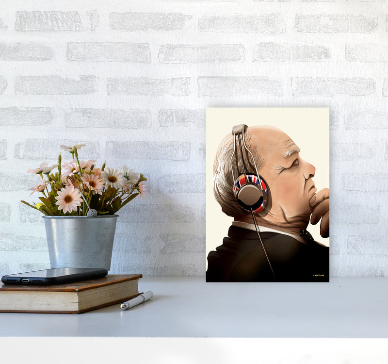 Churchill Headphones by Wyatt9 A4 Black Frame