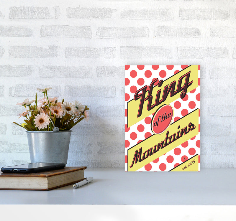 KOTM Cycling Print Red by Wyatt9 A4 Black Frame