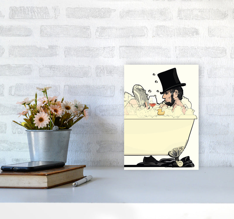 Lincoln Bath by Wyatt9 A4 Black Frame