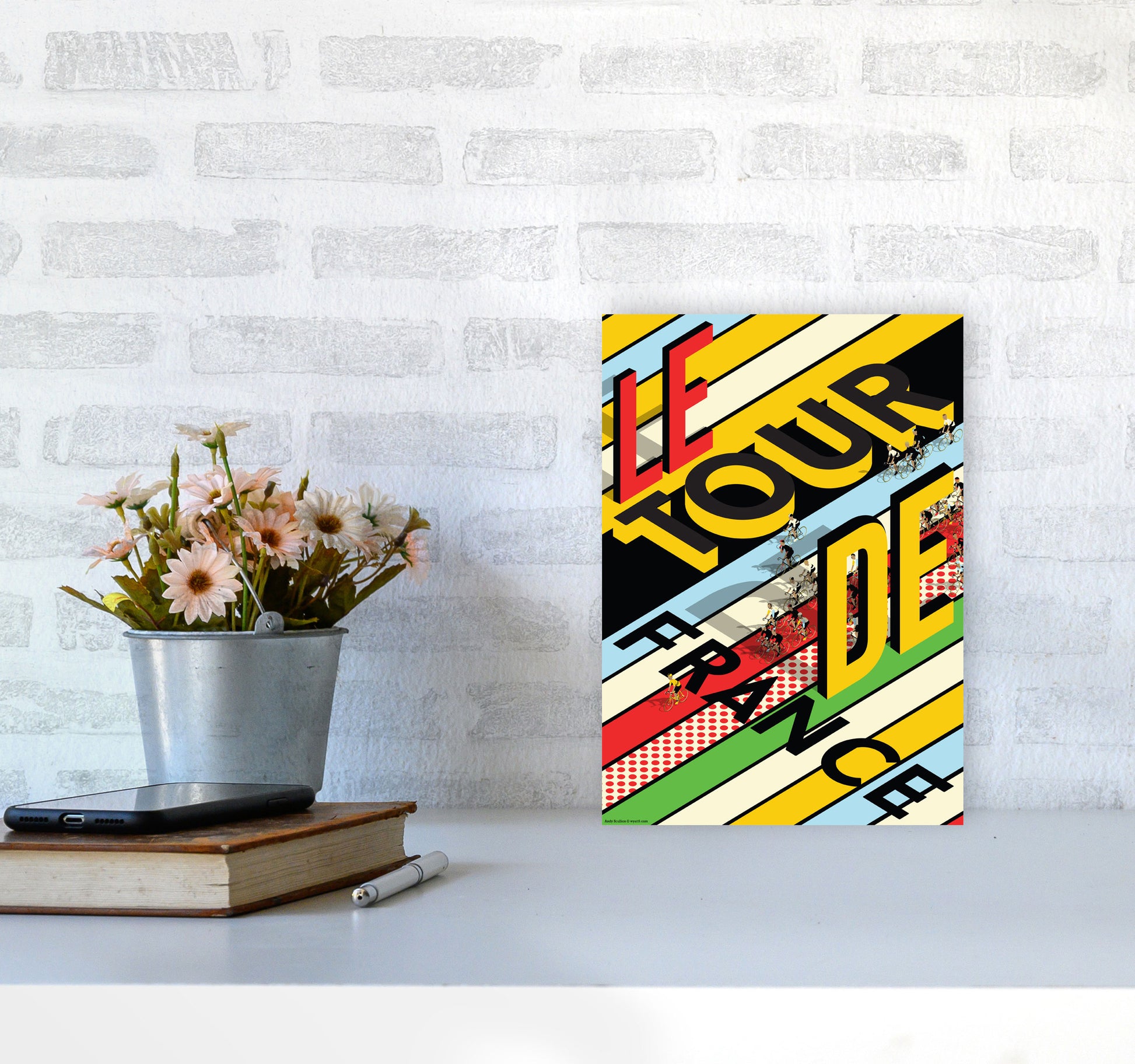 TDF Isometric by Wyatt9 A4 Black Frame