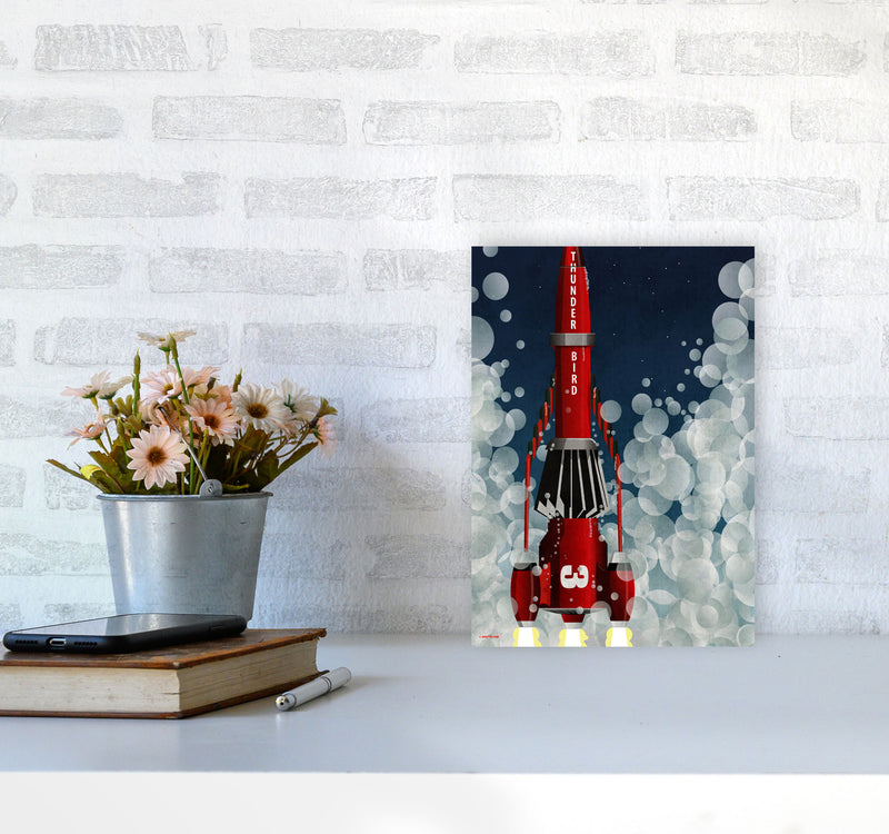 Thunderbird Three by Wyatt9 A4 Black Frame