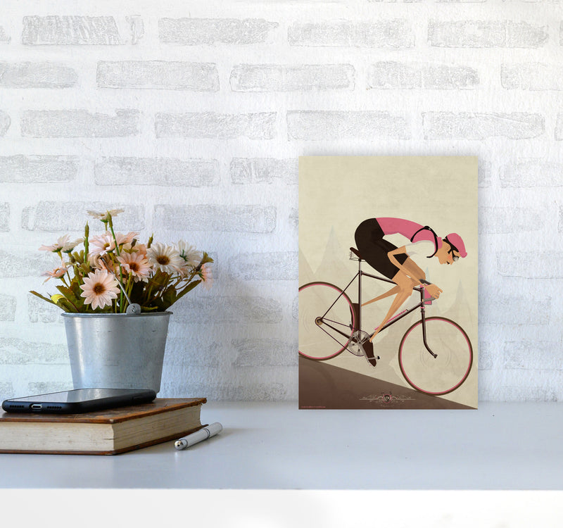 Vintage Downhill by Wyatt9 A4 Black Frame