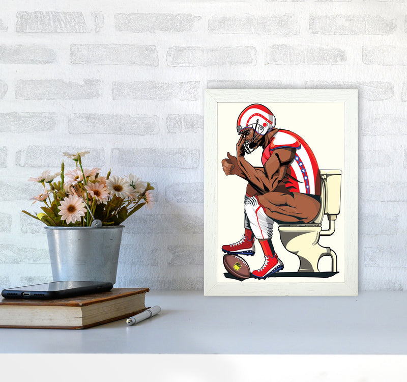 American Football by Wyatt9 A4 Oak Frame