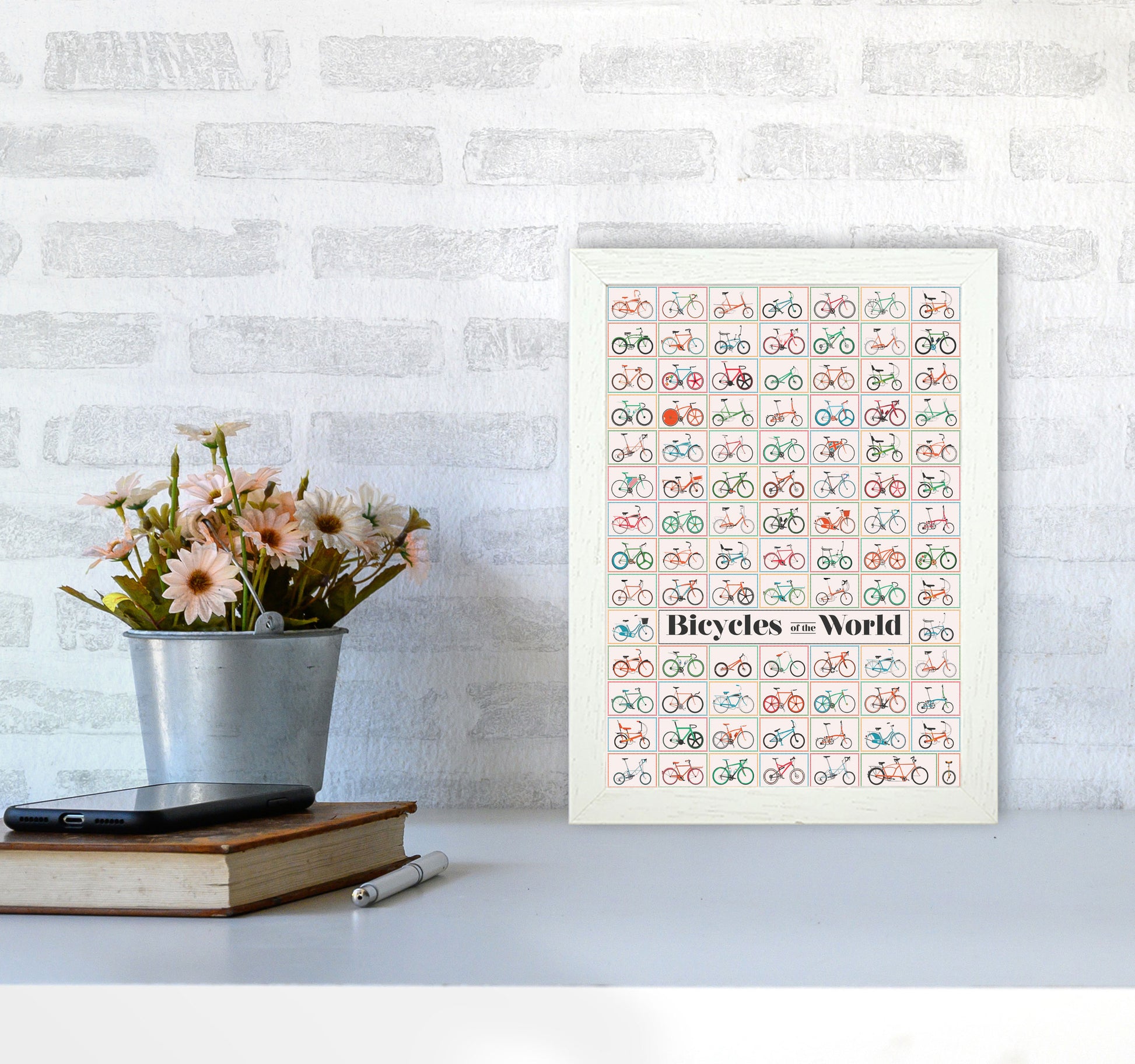 Bicycle of the World by Wyatt9 A4 Oak Frame