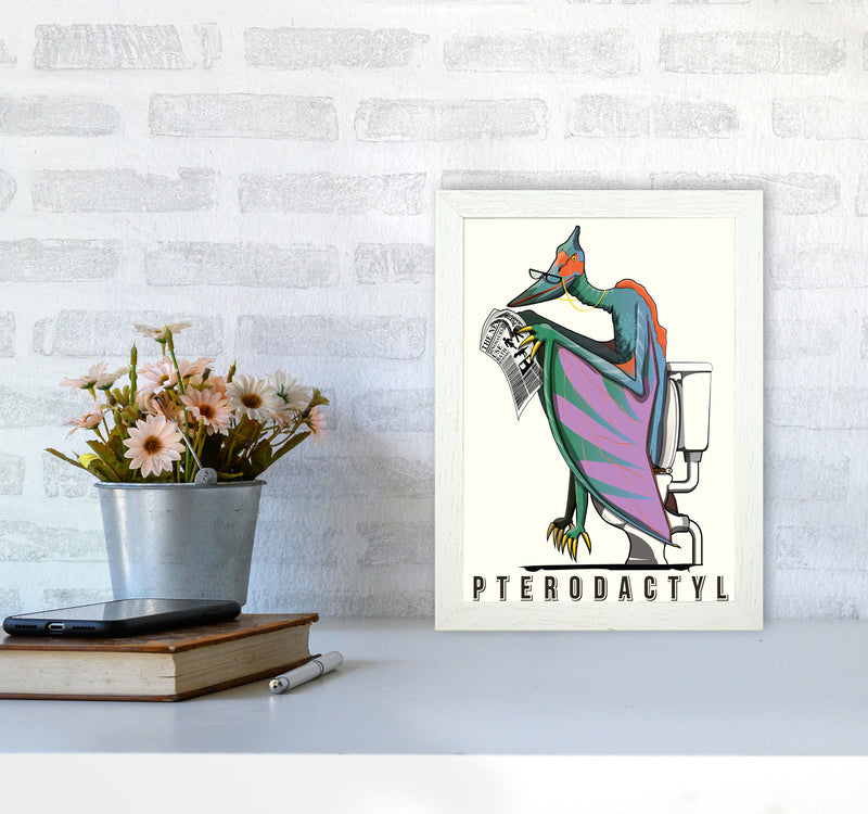Flying Dino by Wyatt9 A4 Oak Frame