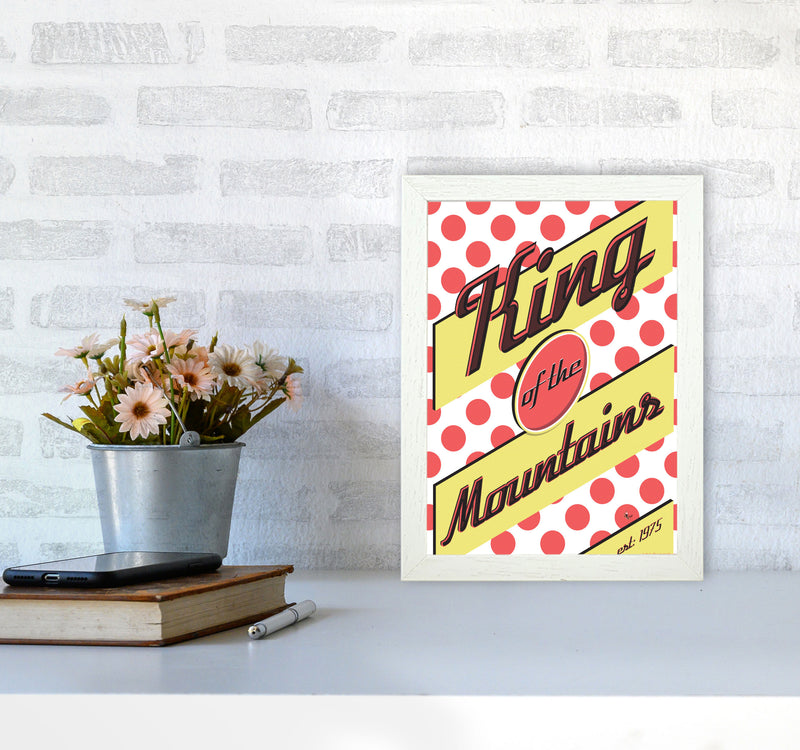 KOTM Cycling Print Red by Wyatt9 A4 Oak Frame