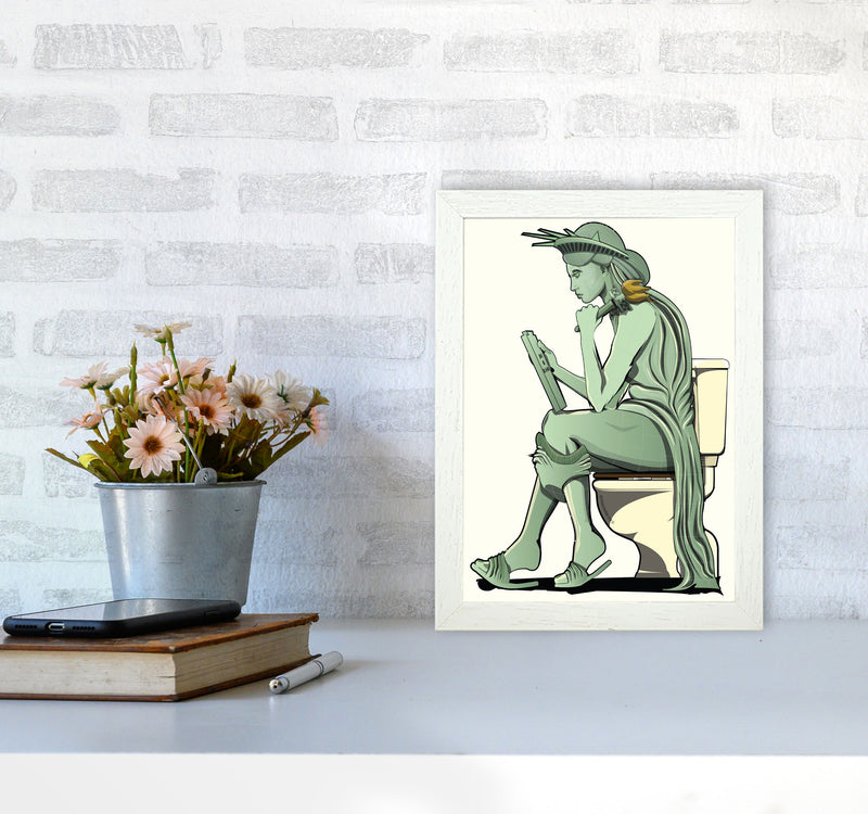 Statue of Liberty Loo by Wyatt9 A4 Oak Frame