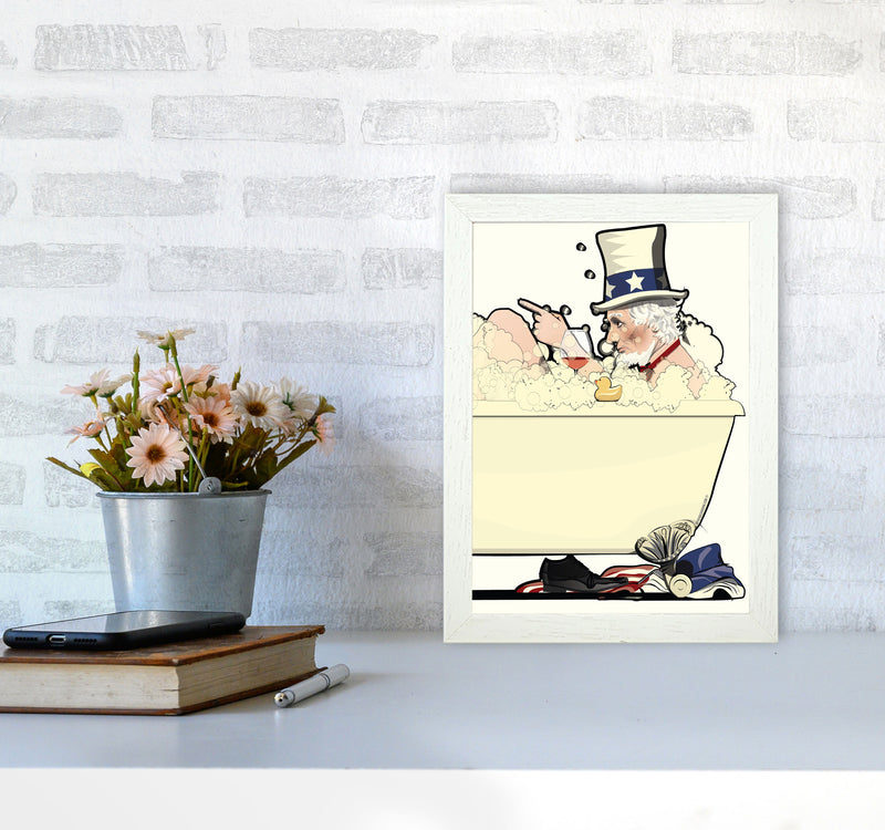 Uncle Sam Bath by Wyatt9 A4 Oak Frame