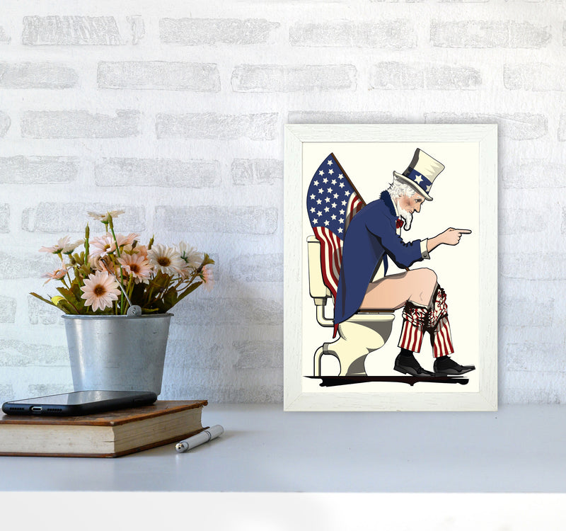 Uncle Sam loo Right by Wyatt9 A4 Oak Frame