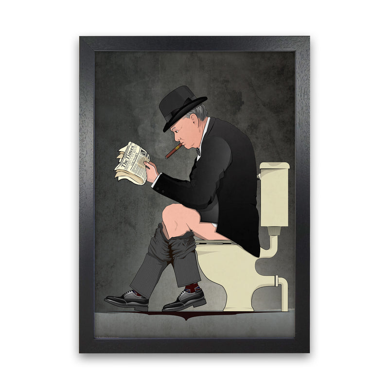 Churchill Art Print by Wyatt9 Black Grain