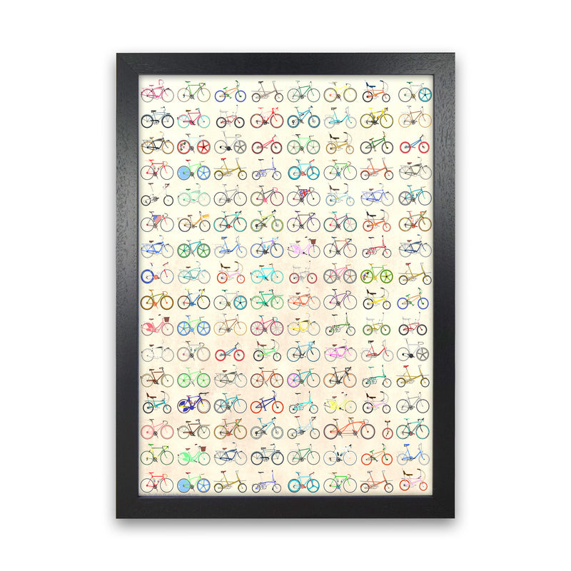 FAVE Cycling Art Print by Wyatt9 Black Grain