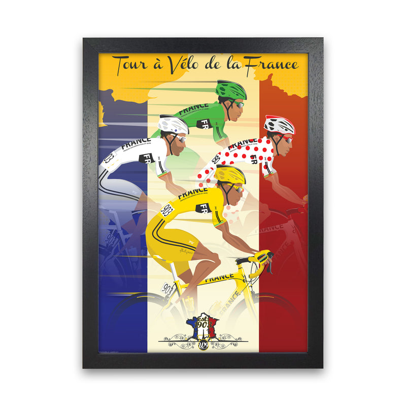 Jerseys Cycling Print by Wyatt9 Black Grain