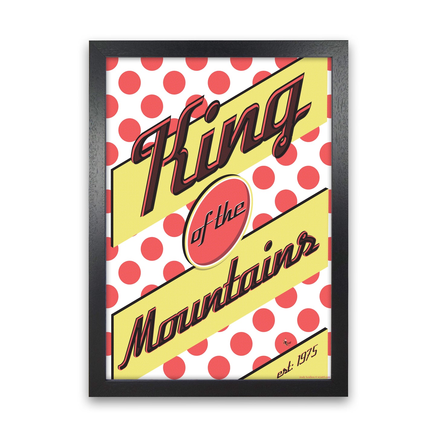 KOTM Cycling Print Red by Wyatt9 Black Grain