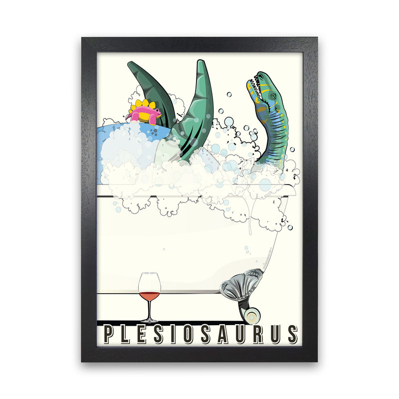 Swimming Dino by Wyatt9 Black Grain