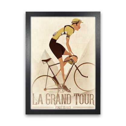 Vintage Cyclist by Wyatt9 Black Grain