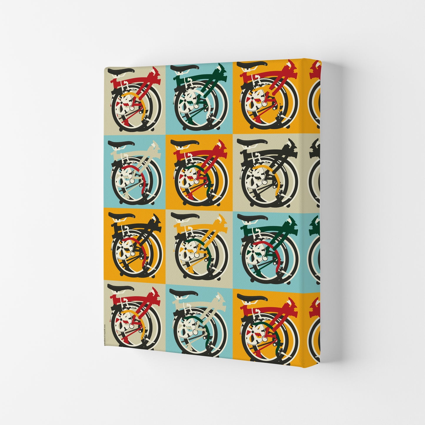 Brompton 2 Cycling Art Print by Wyatt9 Canvas