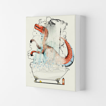 Velociraptor Bathroom by Wyatt9 Canvas