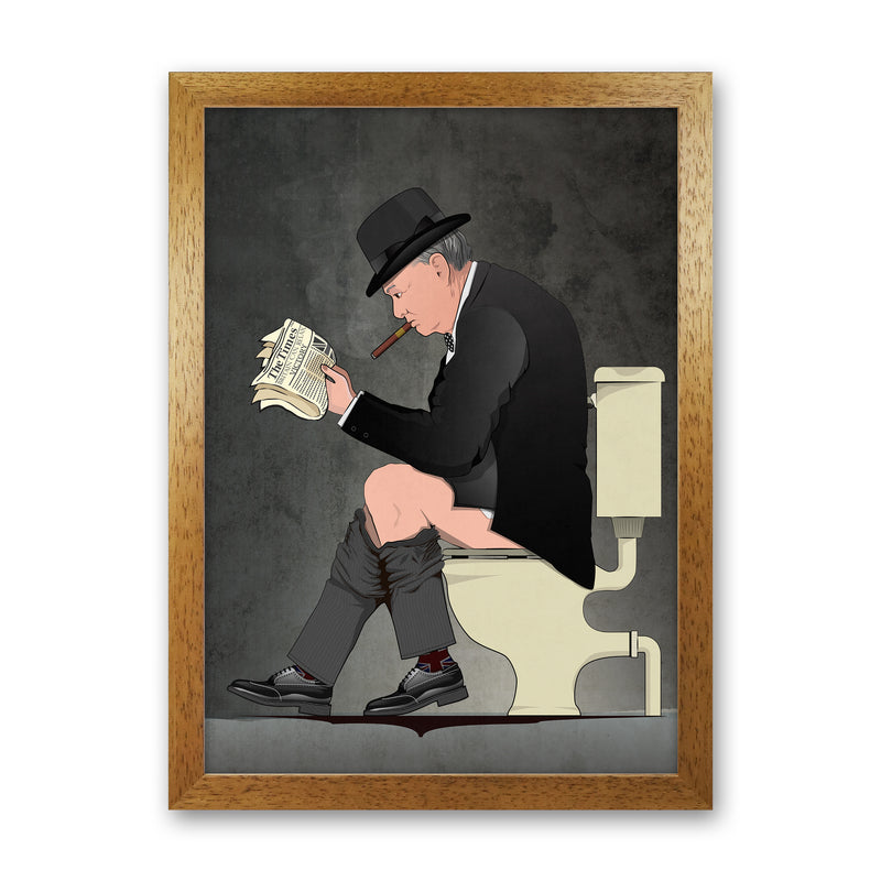 Churchill Art Print by Wyatt9 Oak Grain