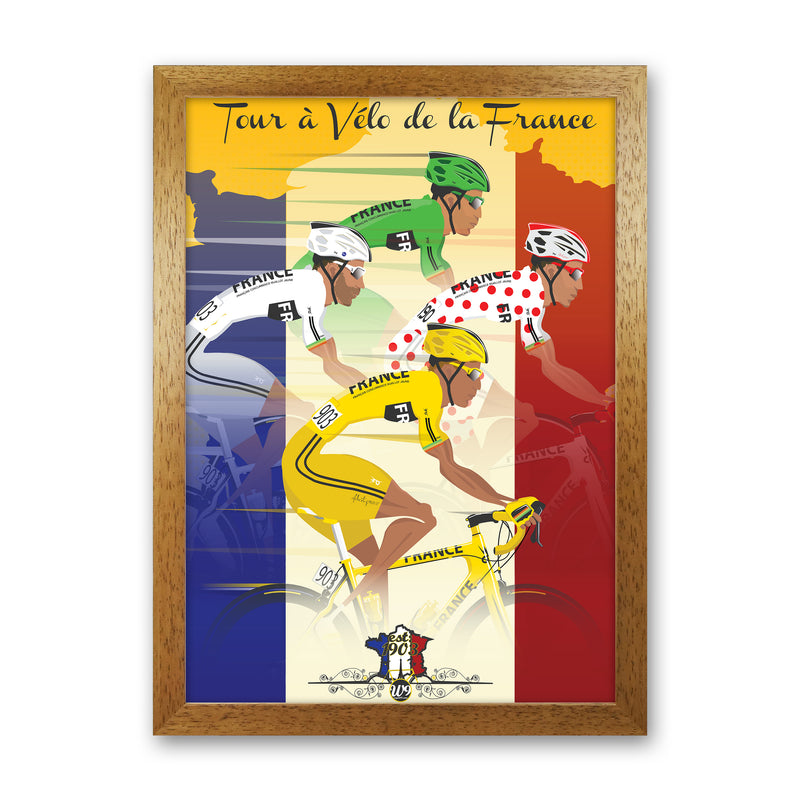 Jerseys Cycling Print by Wyatt9 Oak Grain