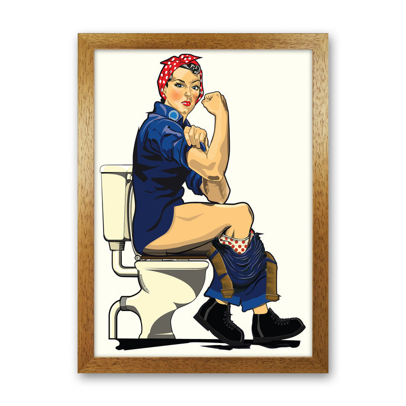 We Can Do It Loo by Wyatt9 Oak Grain