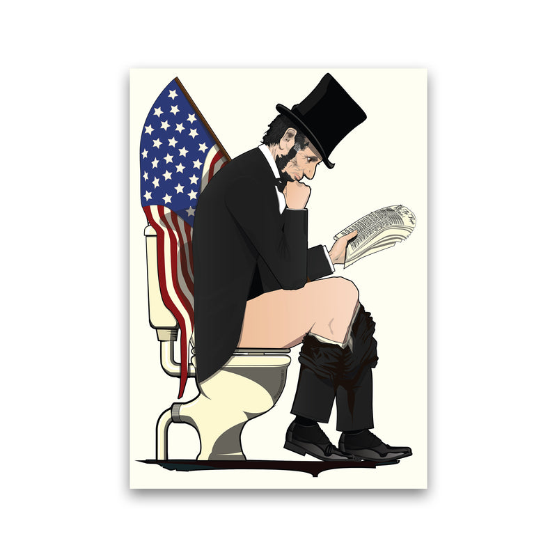 Abraham Lincoln Loo Art Print by Wyatt9 Print Only