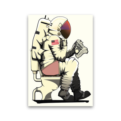 Astronaut Loo Art Print by Wyatt9 Print Only