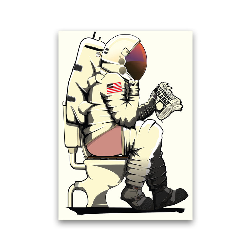 Astronaut Loo Art Print by Wyatt9 Print Only