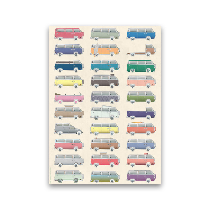 Camper Vintage Print by Wyatt9 Print Only