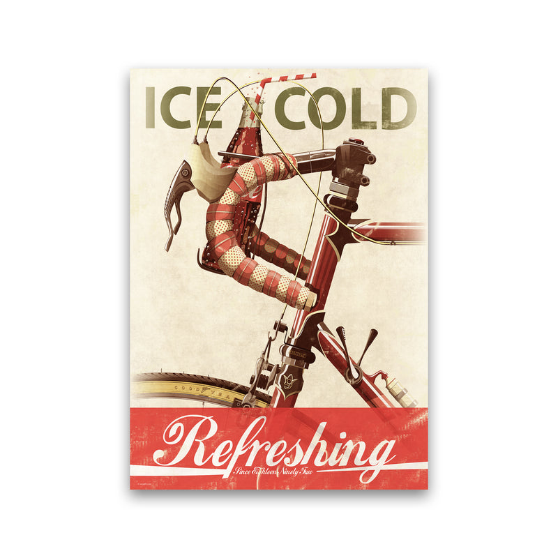 Cola Bike Cycling Art Print by Wyatt9 Print Only