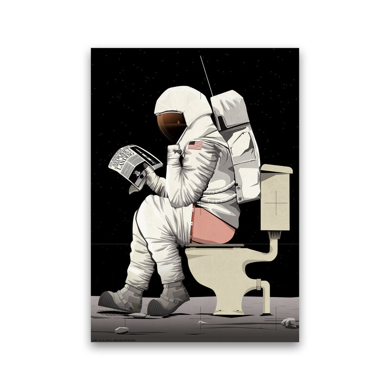 Moon on Loo by Wyatt9 Print Only